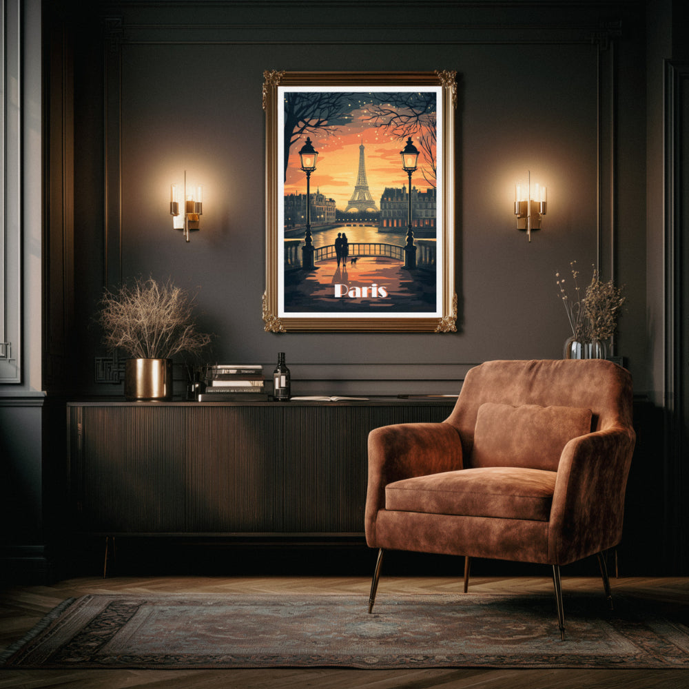 Affiches Art Nouveau - Collection Paris Art Déco "Balade Romantique"