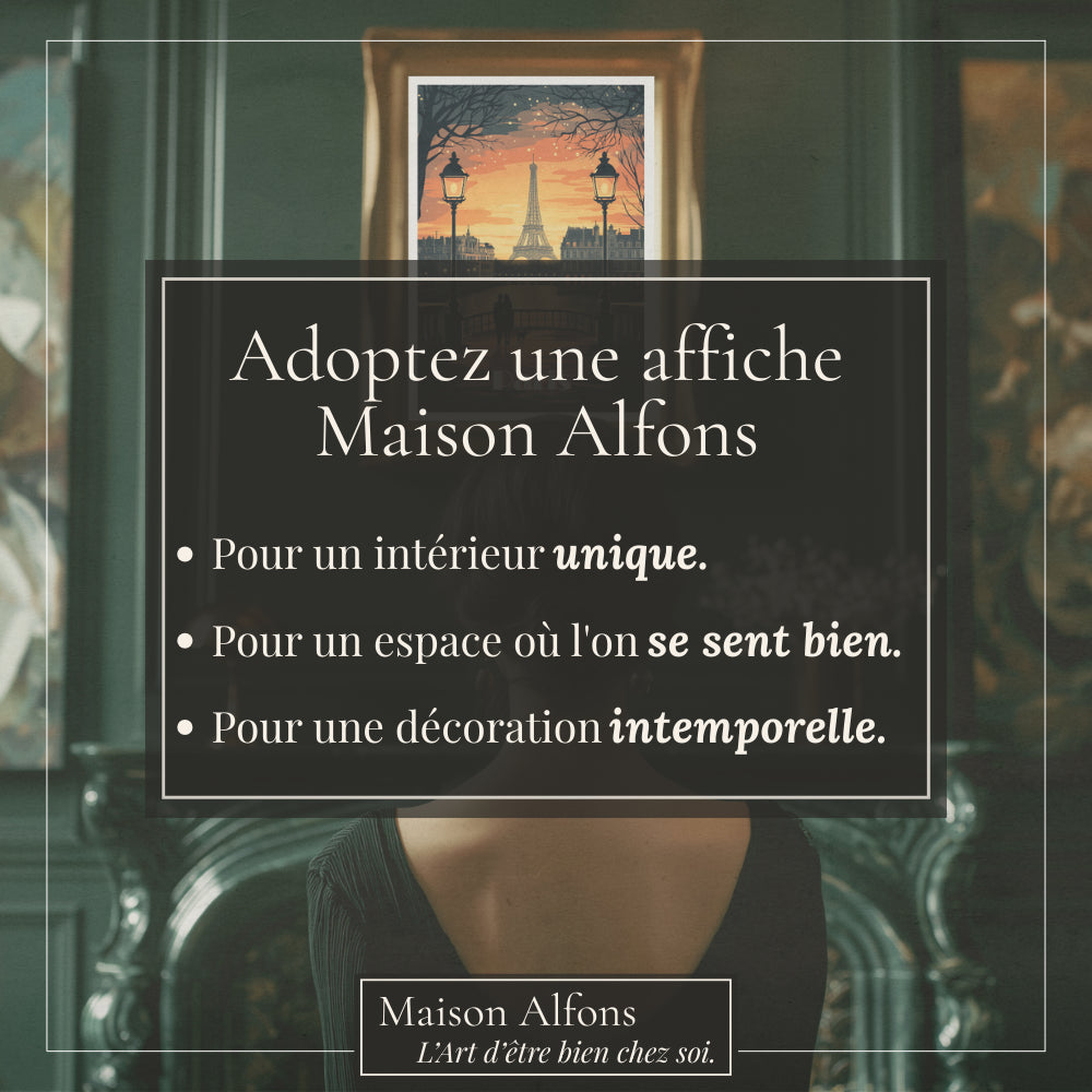 Affiches Art Nouveau - Collection Paris Art Déco "Balade Romantique"