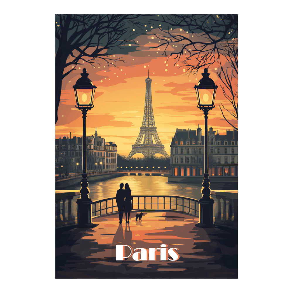 Affiches Art Nouveau - Collection Paris Art Déco "Balade Romantique"
