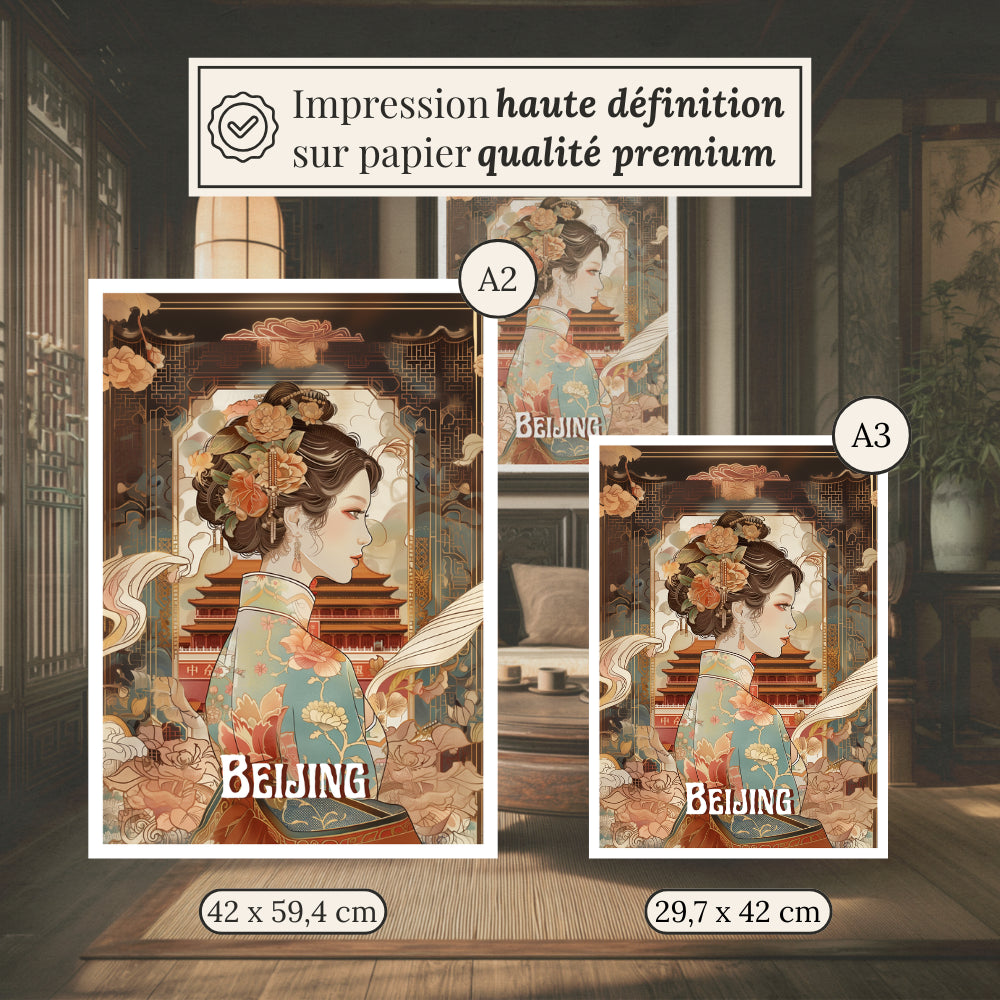 Affiches Art Nouveau - Collection Villes Art Nouveau "Beijing"