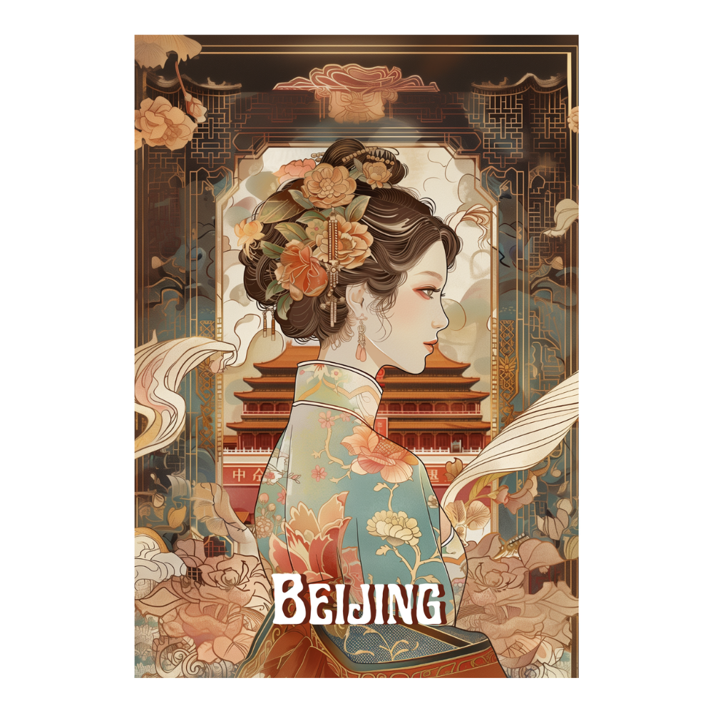 Affiches Art Nouveau - Collection Villes Art Nouveau "Beijing"