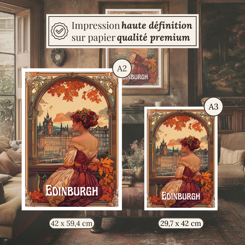 Affiches Art Nouveau - Collection Villes Art Nouveau "Edinburgh"