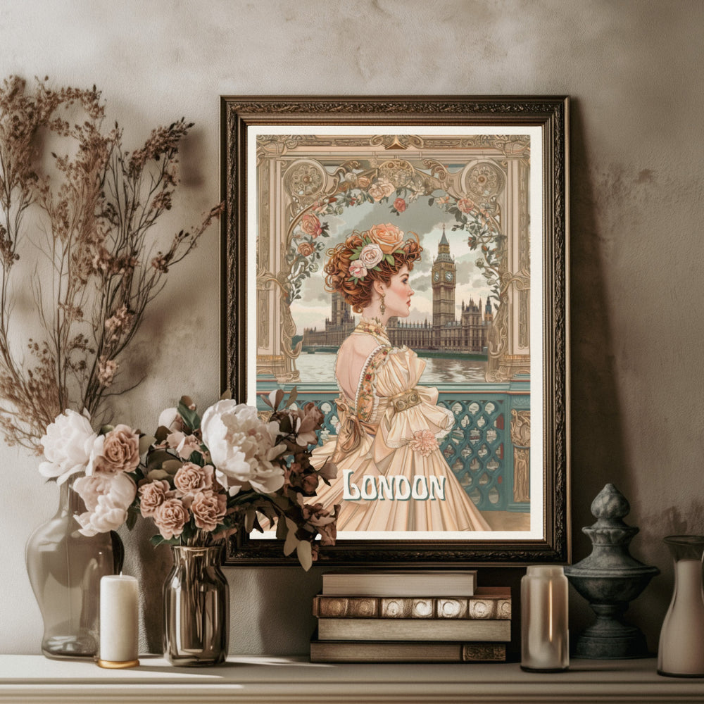Affiches Art Nouveau - Collection Villes Art Nouveau "London"