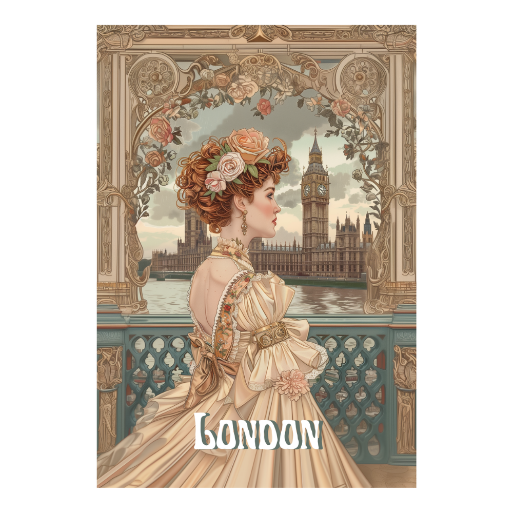 Affiches Art Nouveau - Collection Villes Art Nouveau "London"