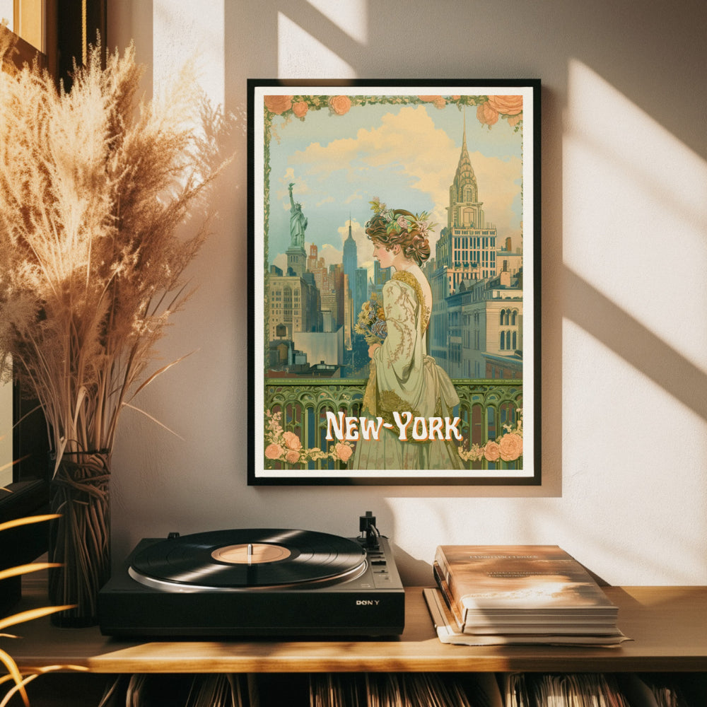 Affiches Art Nouveau - Collection Villes Art Nouveau "New-York"