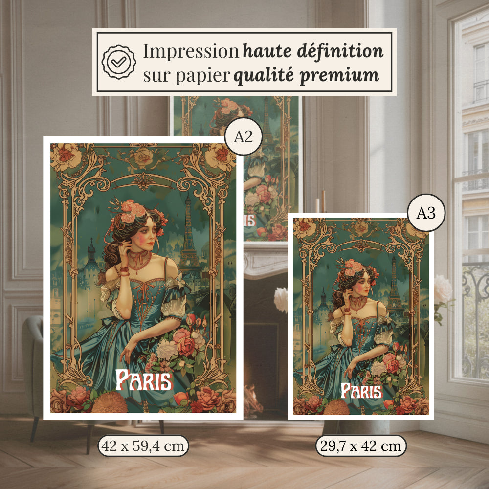 Affiches Art Nouveau - Collection Villes Art Nouveau "Paris"