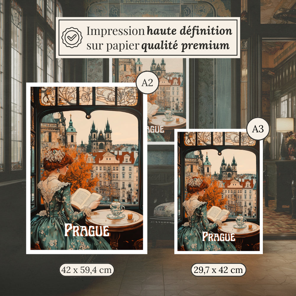 Affiches Art Nouveau - Collection Villes Art Nouveau "Prague"