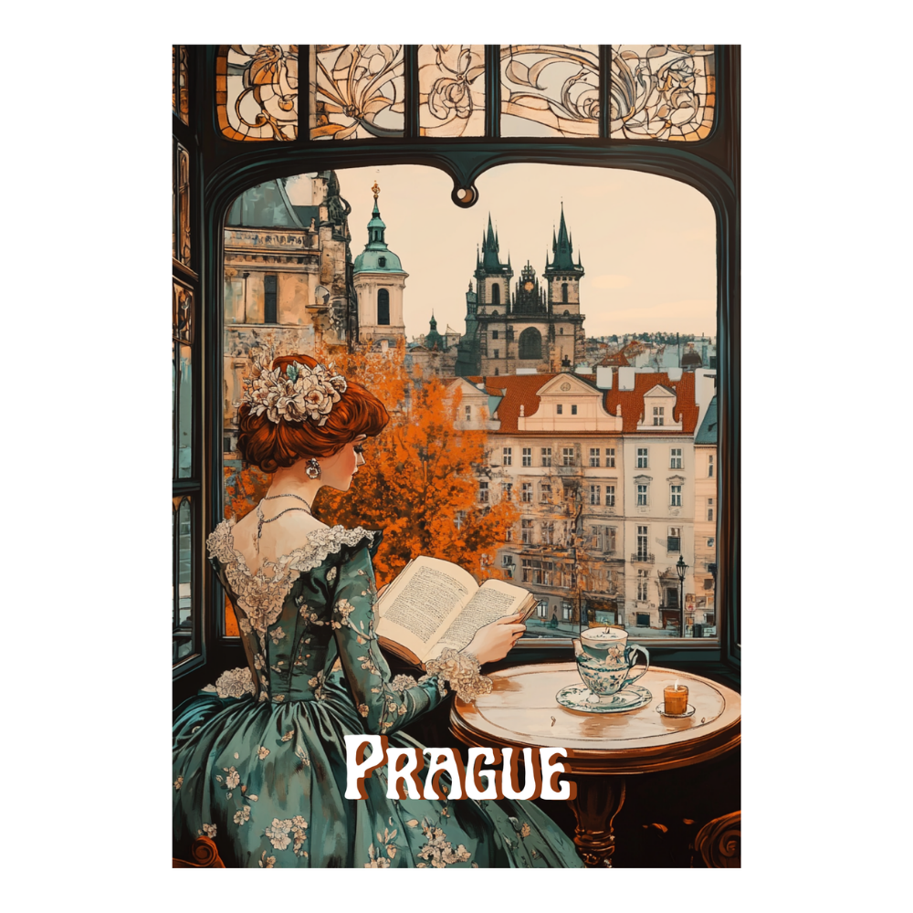 Affiches Art Nouveau - Collection Villes Art Nouveau "Prague"