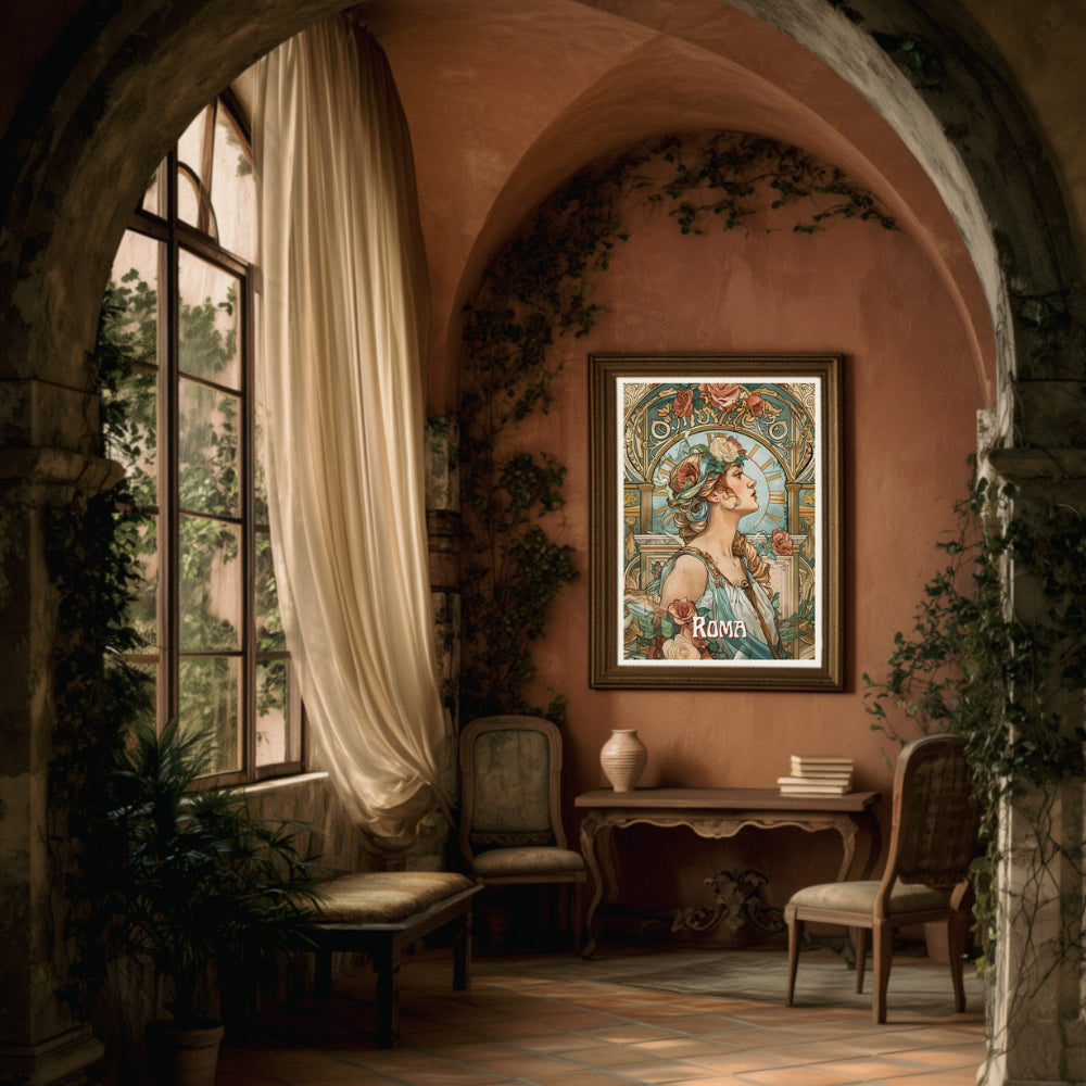 Affiches Art Nouveau - Collection Villes Art Nouveau "Roma"