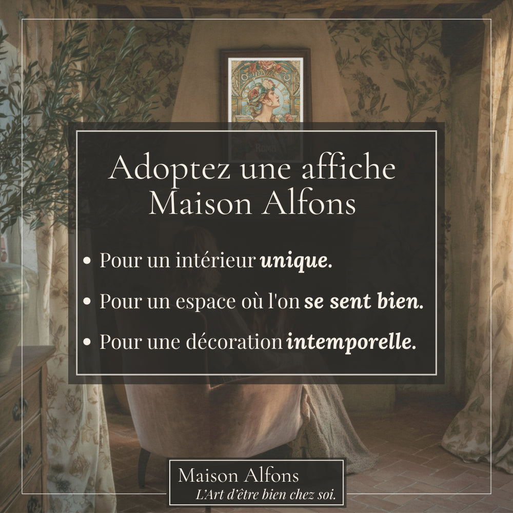 Affiches Art Nouveau - Collection Villes Art Nouveau "Roma"