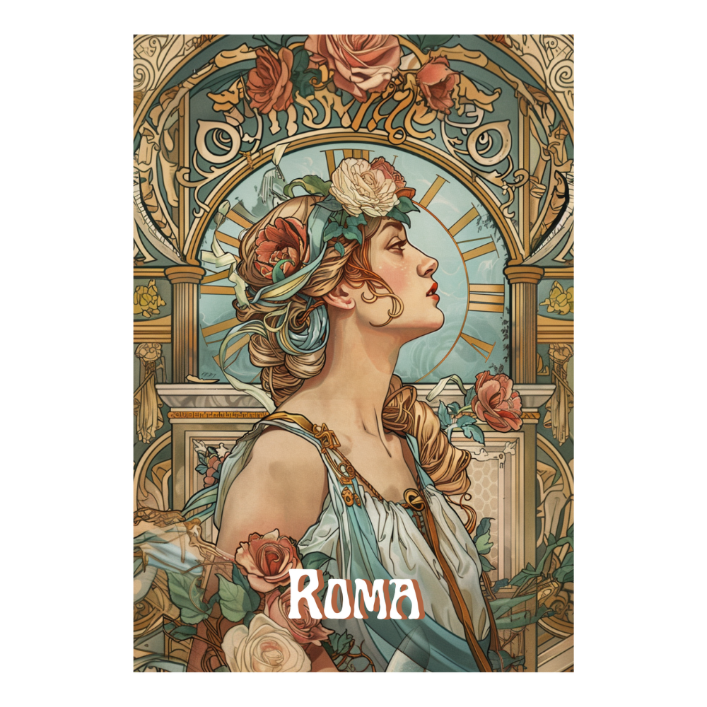 Affiches Art Nouveau - Collection Villes Art Nouveau "Roma"