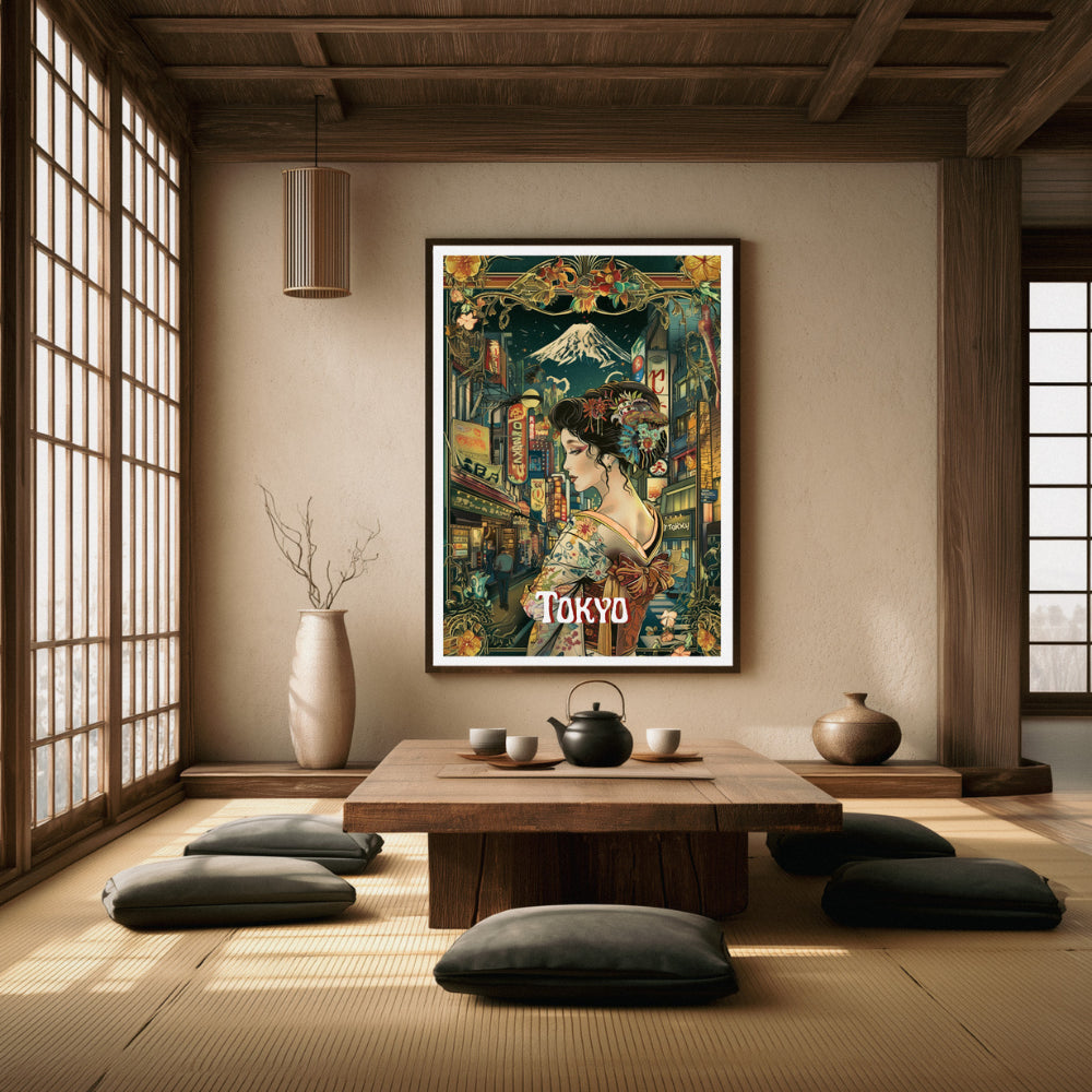 Affiches Art Nouveau - Collection Villes Art Nouveau "Tokyo"