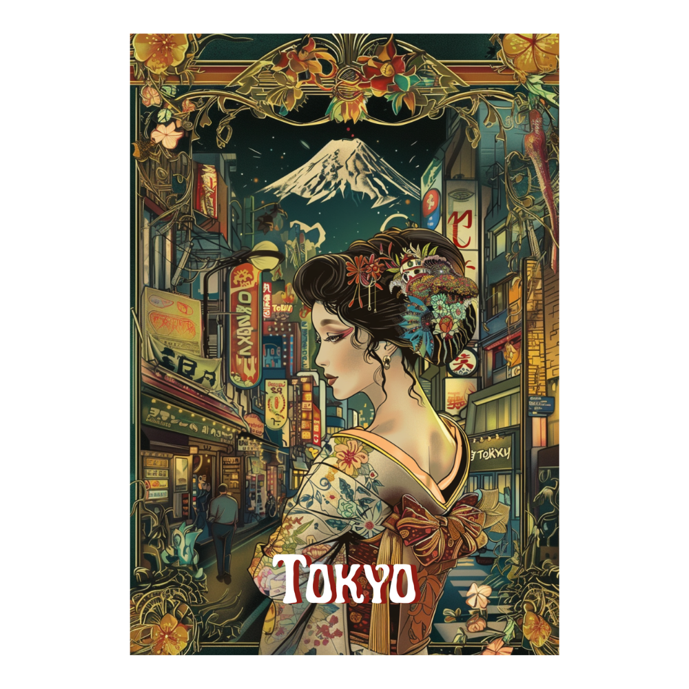 Affiches Art Nouveau - Collection Villes Art Nouveau "Tokyo"