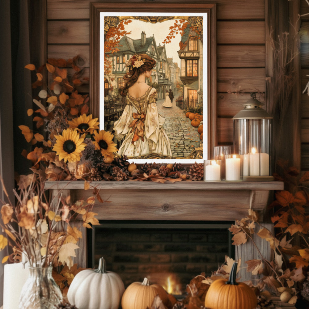 Affiches Art Nouveau - Collection d'Automne "Village automnal"