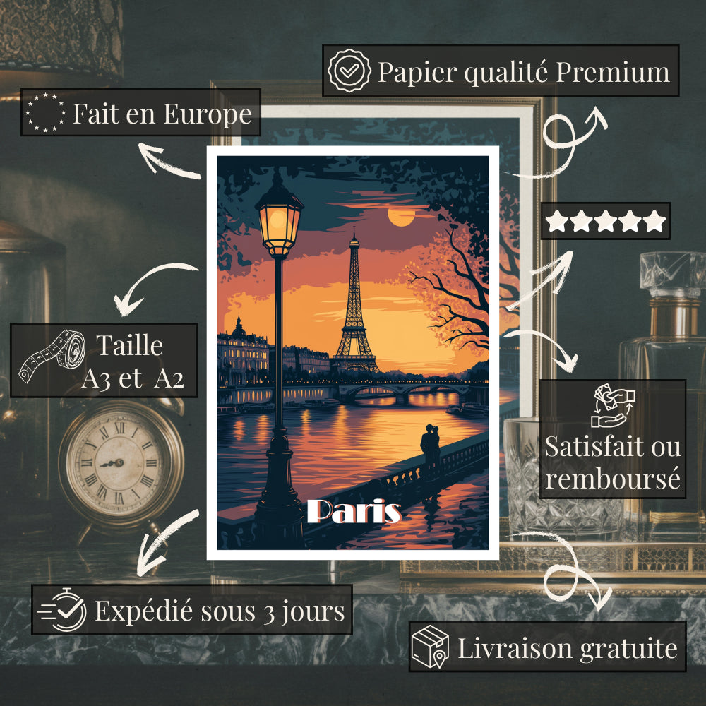 Affiches Art Déco - Collection Paris Art Déco "La Seine"