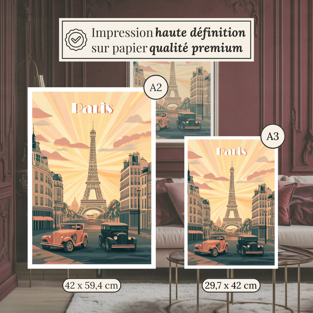 Affiches Art Déco - Collection Paris Art Déco "La Tour Eiffel"