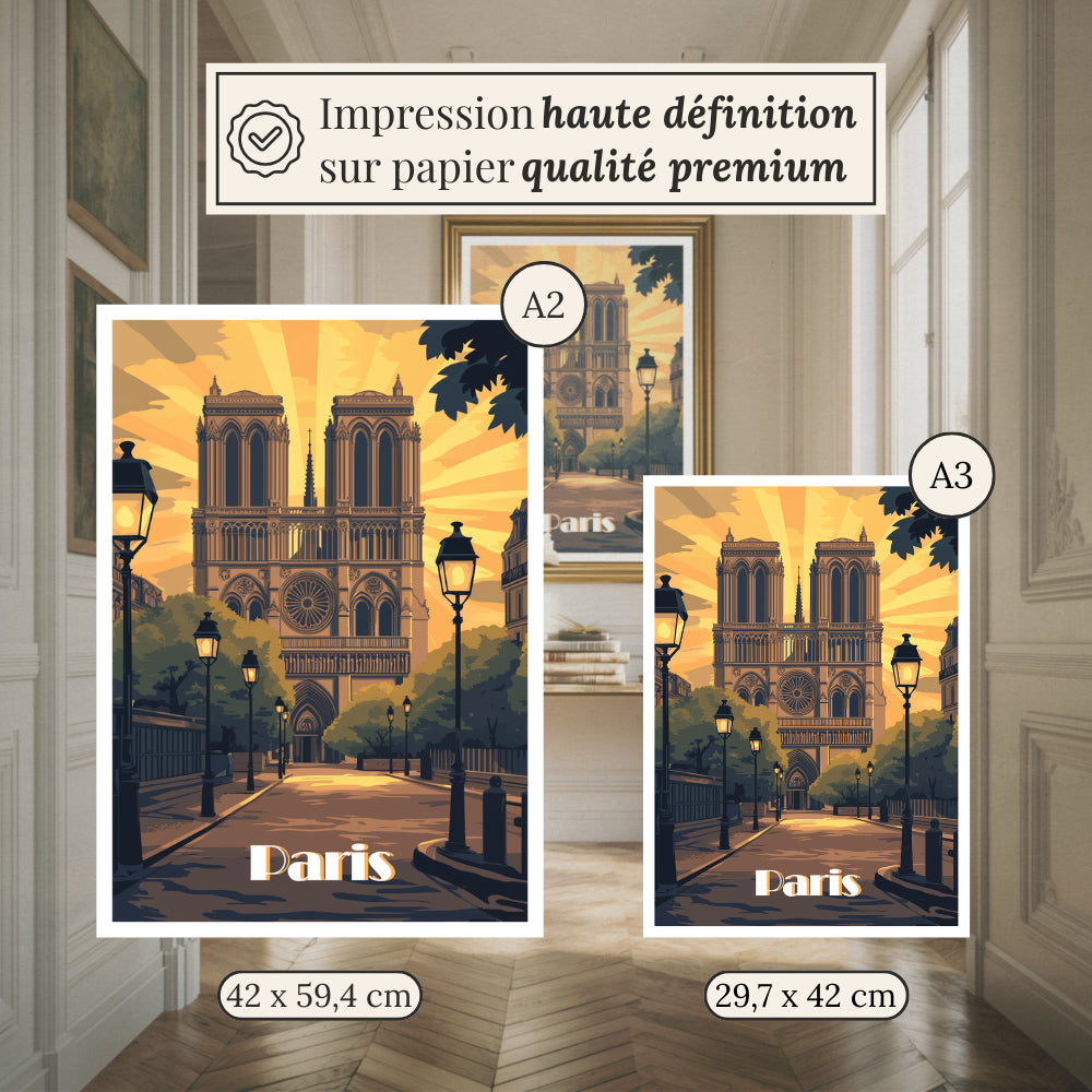 Affiches Art Déco - Collection Paris Art Déco "Notre-Dame"