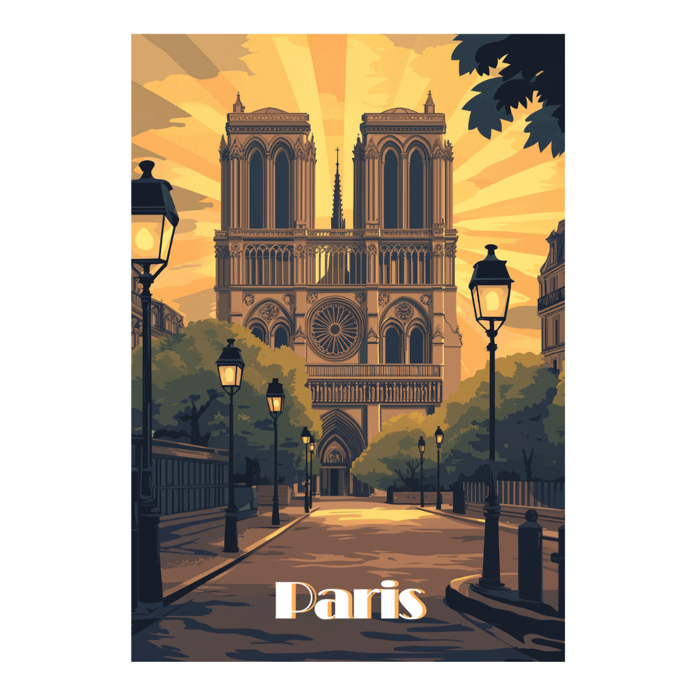 Affiches Art Déco - Collection Paris Art Déco "Notre-Dame"