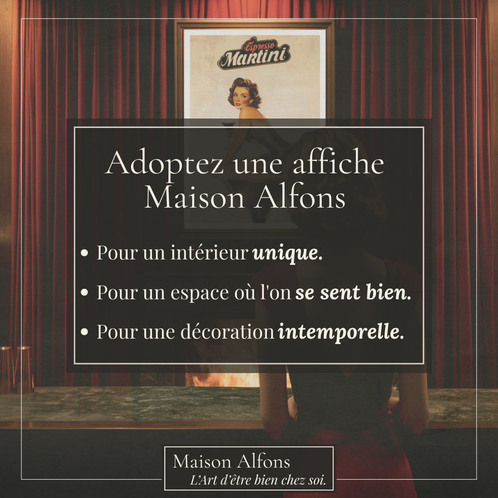 Affiches Rétro - Collection Cocktails Vintage "Espresso Martini"
