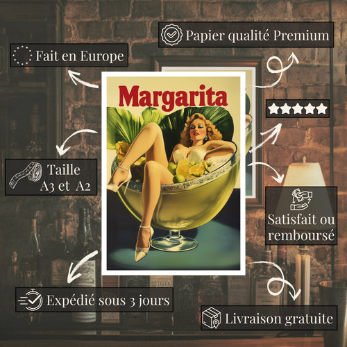 Collection Cocktails Vintage "Margarita"