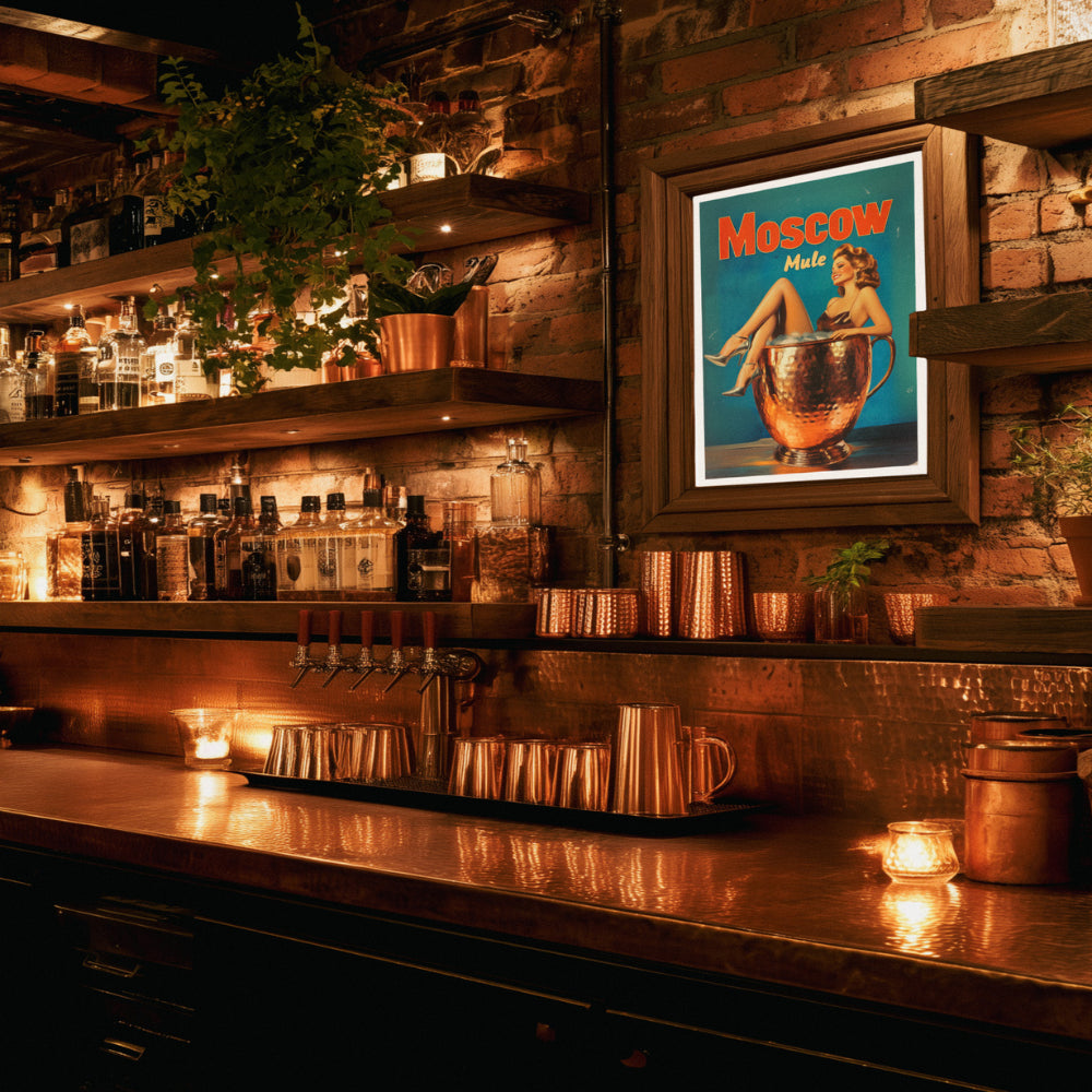 Affiches Rétro - Collection Cocktails Vintage "Moscow Mule"