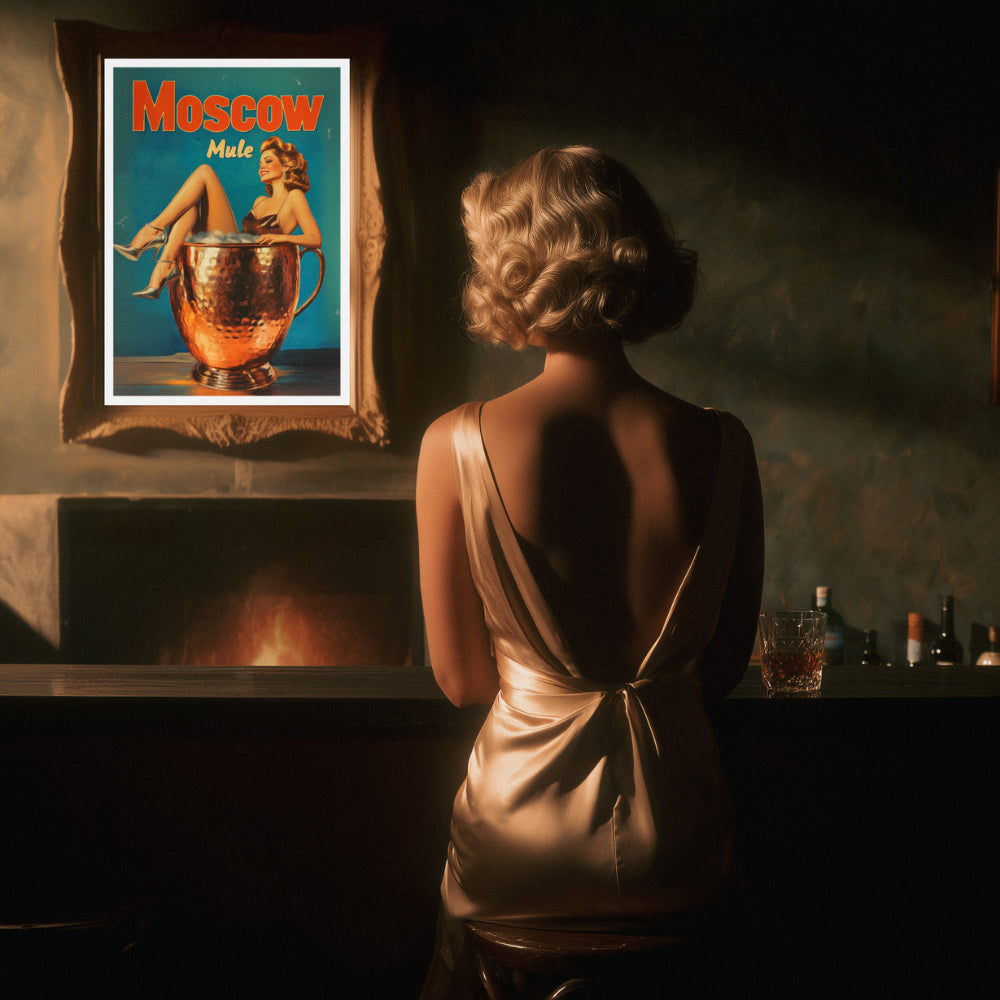 Affiches Rétro - Collection Cocktails Vintage "Moscow Mule"