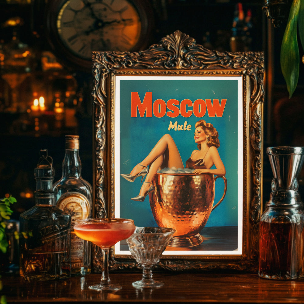 Affiches Rétro - Collection Cocktails Vintage "Moscow Mule"
