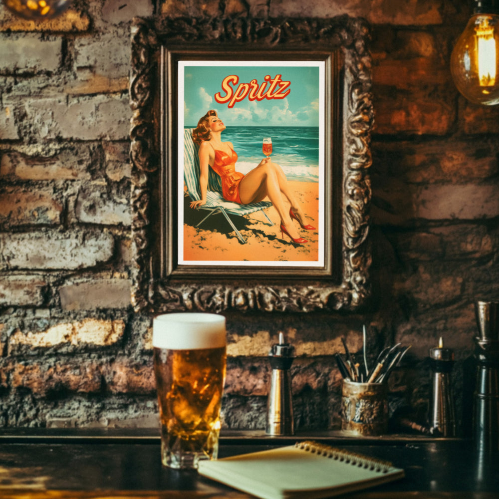 Affiches Rétro - Collection Cocktails Vintage "Spritz"