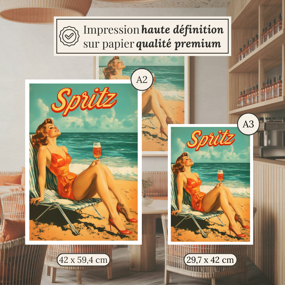 Affiches Rétro - Collection Cocktails Vintage "Spritz"