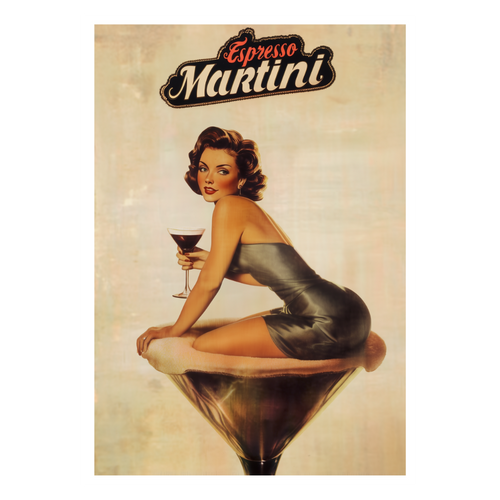 Affiches Rétro - Collection Cocktails Vintage "Espresso Martini"