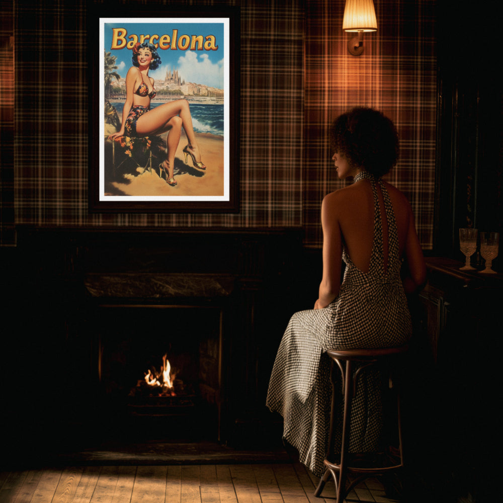 Affiches Rétro - Collection Villes Rétro  "Barcelona"