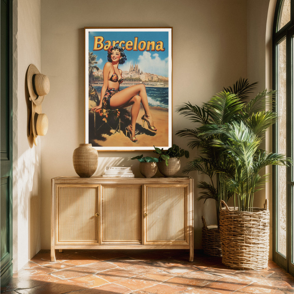 Affiches Rétro - Collection Villes Rétro  "Barcelona"