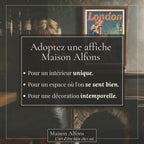 Affiche Villes Vintage "Londres"