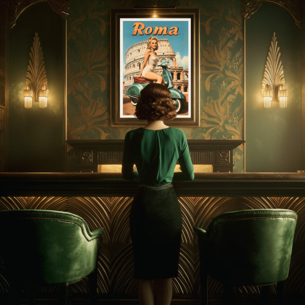 Affiches Rétro - Collection Villes Rétro "Roma"