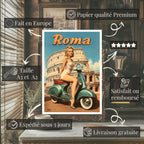 Affiches Rétro - Collection Villes Rétro "Roma"
