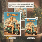Affiches Rétro - Collection Villes Rétro "Roma"