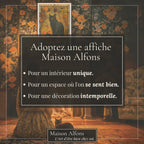 Affiche Art Nouveau - Affiche Automne "Le chat noir"