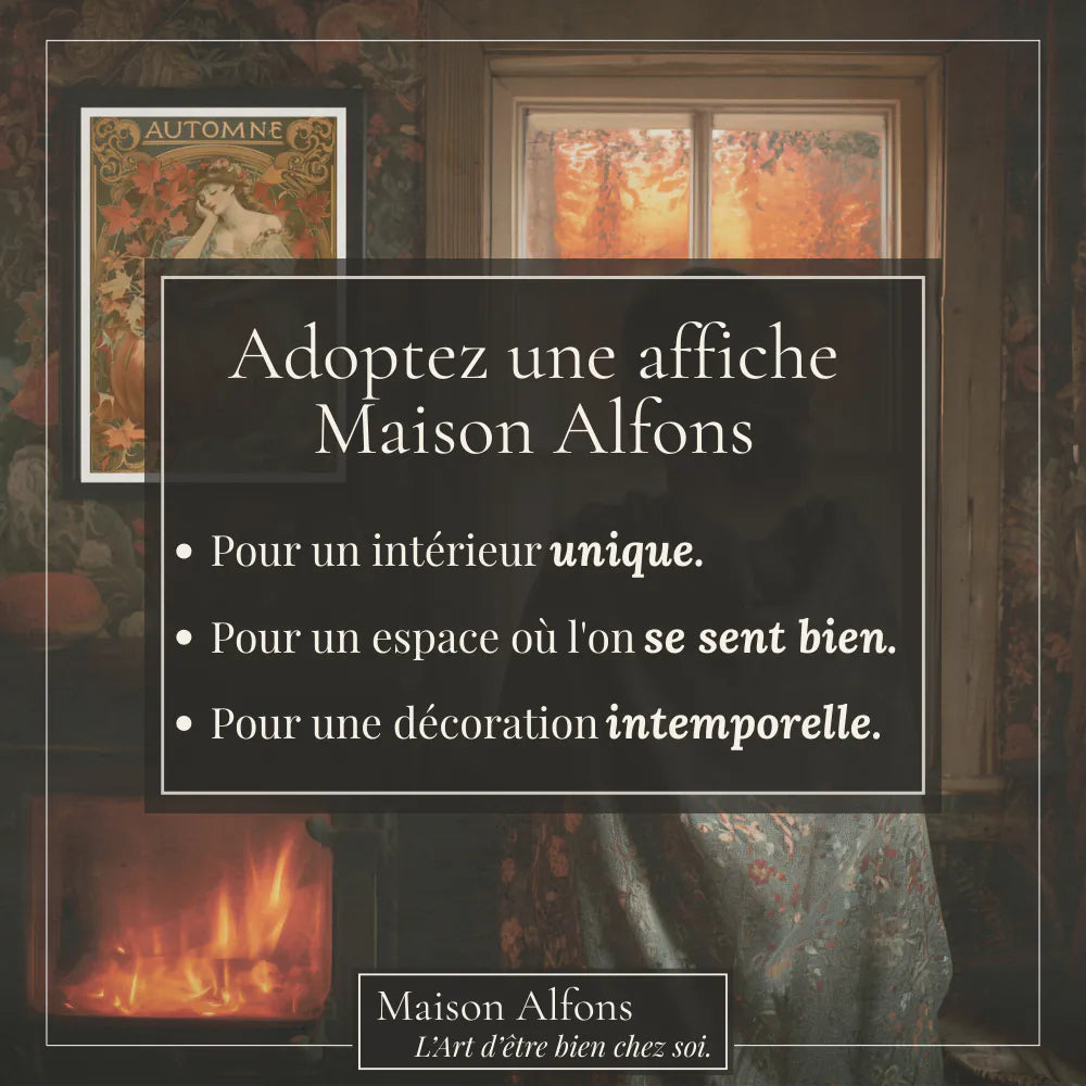 Affiche Art Nouveau - Affiche Automne "Automne Rêveries d'automne"