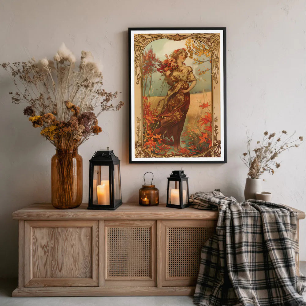 Affiche Art Nouveau - Affiche Automne "Balade Automnale"
