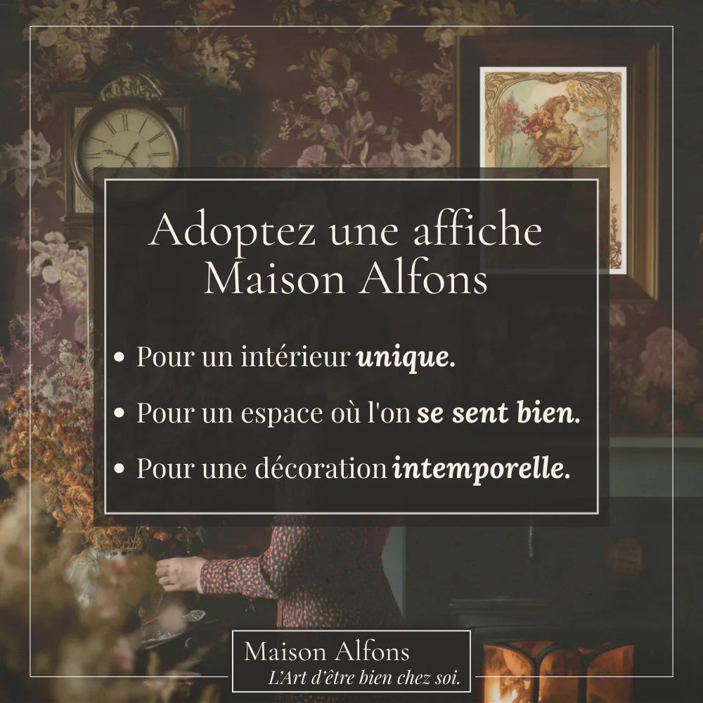 Affiche Art Nouveau - Affiche Automne "Balade Automnale"