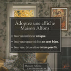 Affiche Art Nouveau - Affiche Automne "Balade dans les bois"