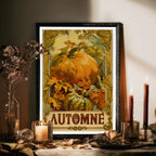 Affiche Art Nouveau - Affiche Automne "Citrouilles"