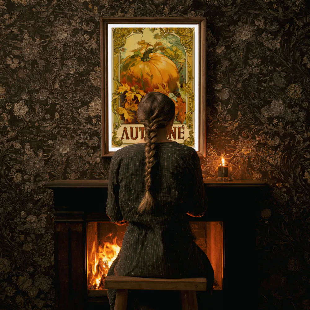 Affiche Art Nouveau - Affiche Automne "Citrouilles"