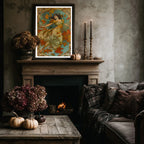 Affiche Art Nouveau - Affiche Automne "Danse des feuilles"