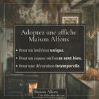 Affiche Art Nouveau - Affiche Automne "Feuilles Mortes"