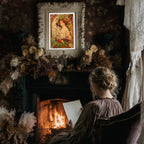 Affiche Art Nouveau - Affiche Automne "La muse des vendanges"