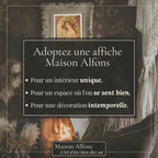 Affiche Art Nouveau - Affiche Automne "La muse des vendanges"