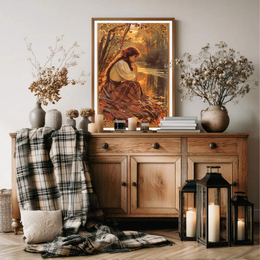 Affiche Art Nouveau - Affiche Automne "Songes d'Automne"