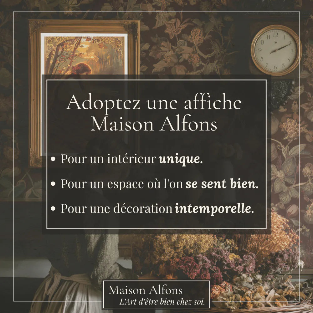 Affiche Art Nouveau - Affiche Automne "Songes d'Automne"