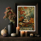 Affiche Art Nouveau - Affiche Automne "Thé Fumant"